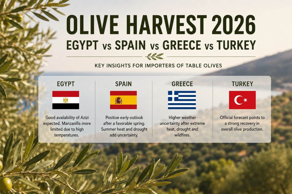 Olivenernte 2026: &Auml;gypten vs. Spanien, Griechenland & T&uuml;rkei