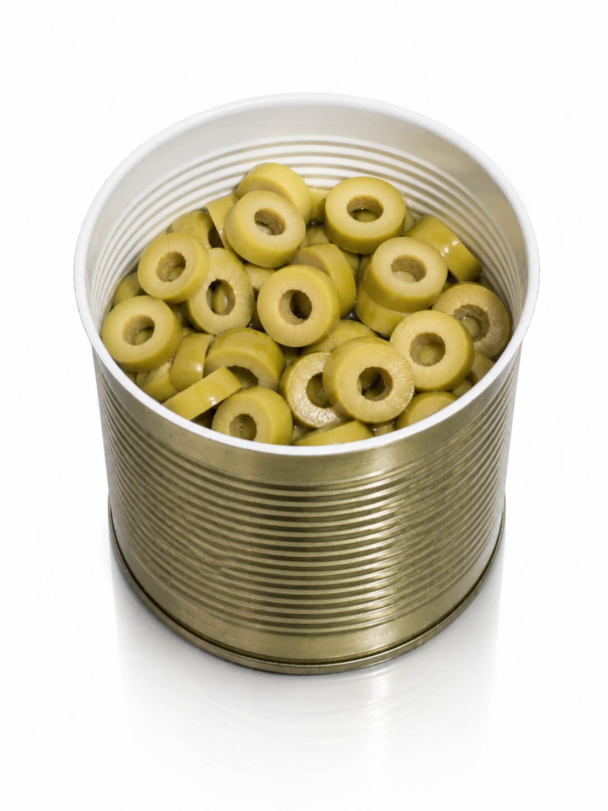 Aceitunas verdes en rodajas
