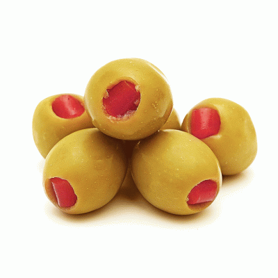 Green Olives Stuffed With Hot Pepper